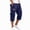 AV22_Navy, variant on Resicozy Mens Long Cargo Shorts Below Knee with Pockets Lightweight Summer Baggy Classic Shorts Saffron L