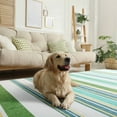 thumbnail image 4 of FULIE 5'x8'Boho Area Rugs Living Room Rugs Non-Slip Carpet Rug,Green, 4 of 7