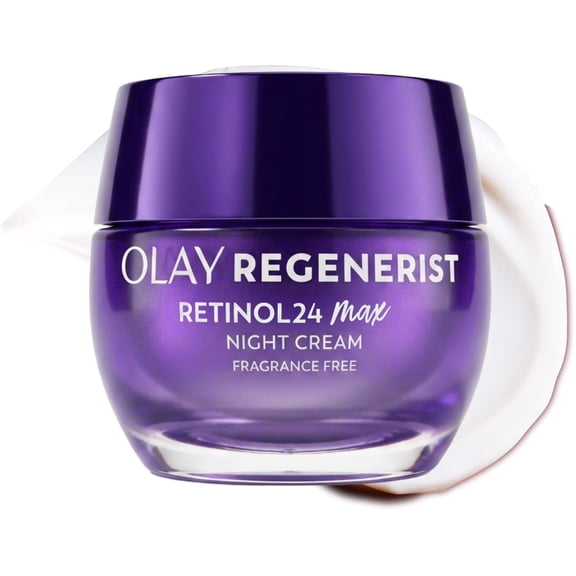 Olay Retinol 24 Max Night Moisturizing Cream with Triple Collagen Peptide, Fragrance-Free, 1.7 oz