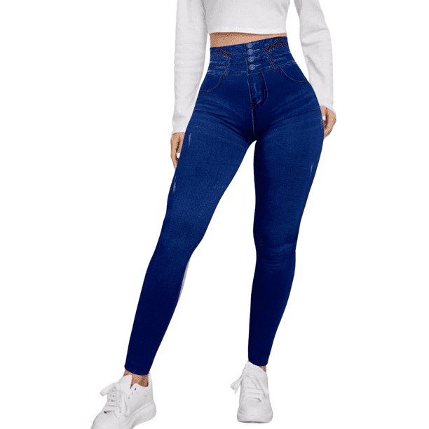 Leggings de Mujer Estilo Mezclilla Unitalla Comodidad y Estilo en Leggins