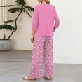 thumbnail image 6 of Womens Two Piece Sets Summer Spring Travel Vacation Outfits Short Sleeve Tops Wide Leg Pants Lounge Sets, 6 of 6