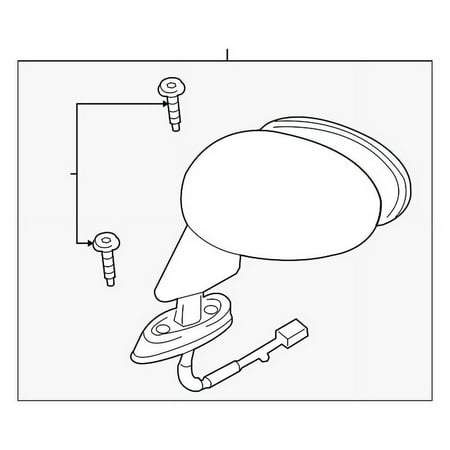 Genuine OE Mazda Door Mirror - NE51-69-180K-70
