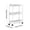 White, variant on VWRXBZ Corner Shelf, 15.8 Inch Three Layer Movable Crevice Storage Rack Multi-layer Pulley Storage Rack Thick Plastic Suitable for Bathroom and Kitchen Crevices Shelf Organizer