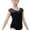 Black(Mesh cap), variant on Stelle Ballet Leotards Bow Back Short Sleeve leotard for Girls/Toddlers/Kids Dancewear,Blue,2-3T