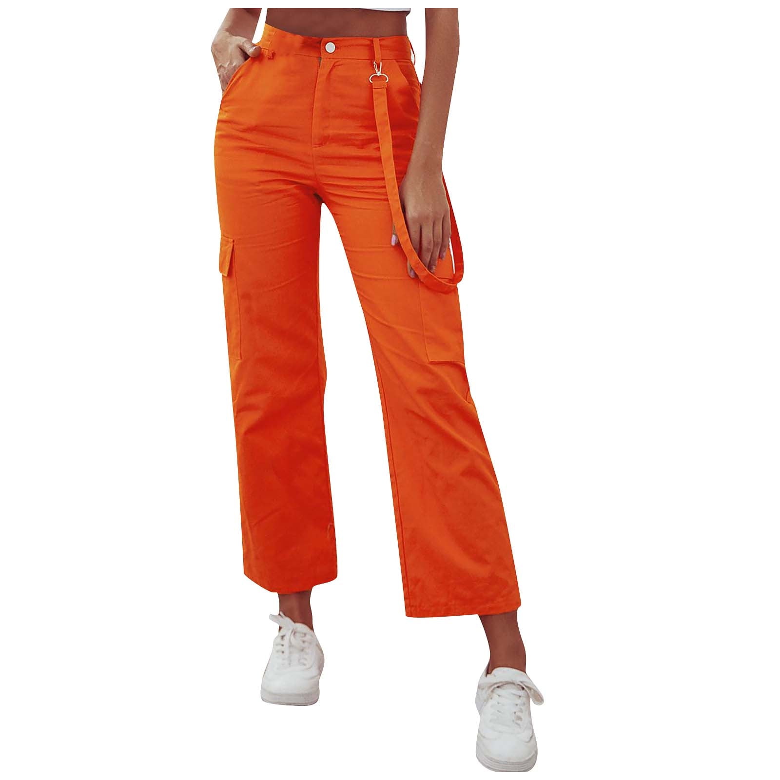 YWDJ Pants for Women Trendy Thicken Fashion Casual Pocket High