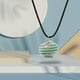 thumbnail image 1 of Collar redondo de cuentas de piedra de cristal Collar en espiral de la jaula Colgantes Joyería Collares de piedras preciosas y colgantes, 1 of 5