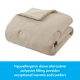 thumbnail image 5 of Mainstays King Comforter, Reversible Down Alternative, All-Season, Beige Seersucker, 5 of 7