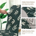 thumbnail image 5 of Yayeee 2 Pack Dining Chair Covers Stretch Parson Chairs Slipcovers Seat Protector, Beige Leaves, 5 of 6