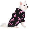 thumbnail image 2 of Haiem Breast Cancer Awareness for Winter Dog Hoodie Sweatshirts with Pockets Warm Dog Clothes for Small Dogs Chihuahua-Small, 2 of 7