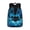 Blue Two Wolves Floral, variant on US Flag Steam Train Schoolbag for Girls Boy, Kids Backpack with Front Pocket,Students Backpack for Kindergarten,Primary,Middle School