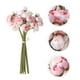 thumbnail image 3 of KAKOWELY 1 ramo de camelia artificial para boda, adorno floral para el hogar (rosa), 3 of 4
