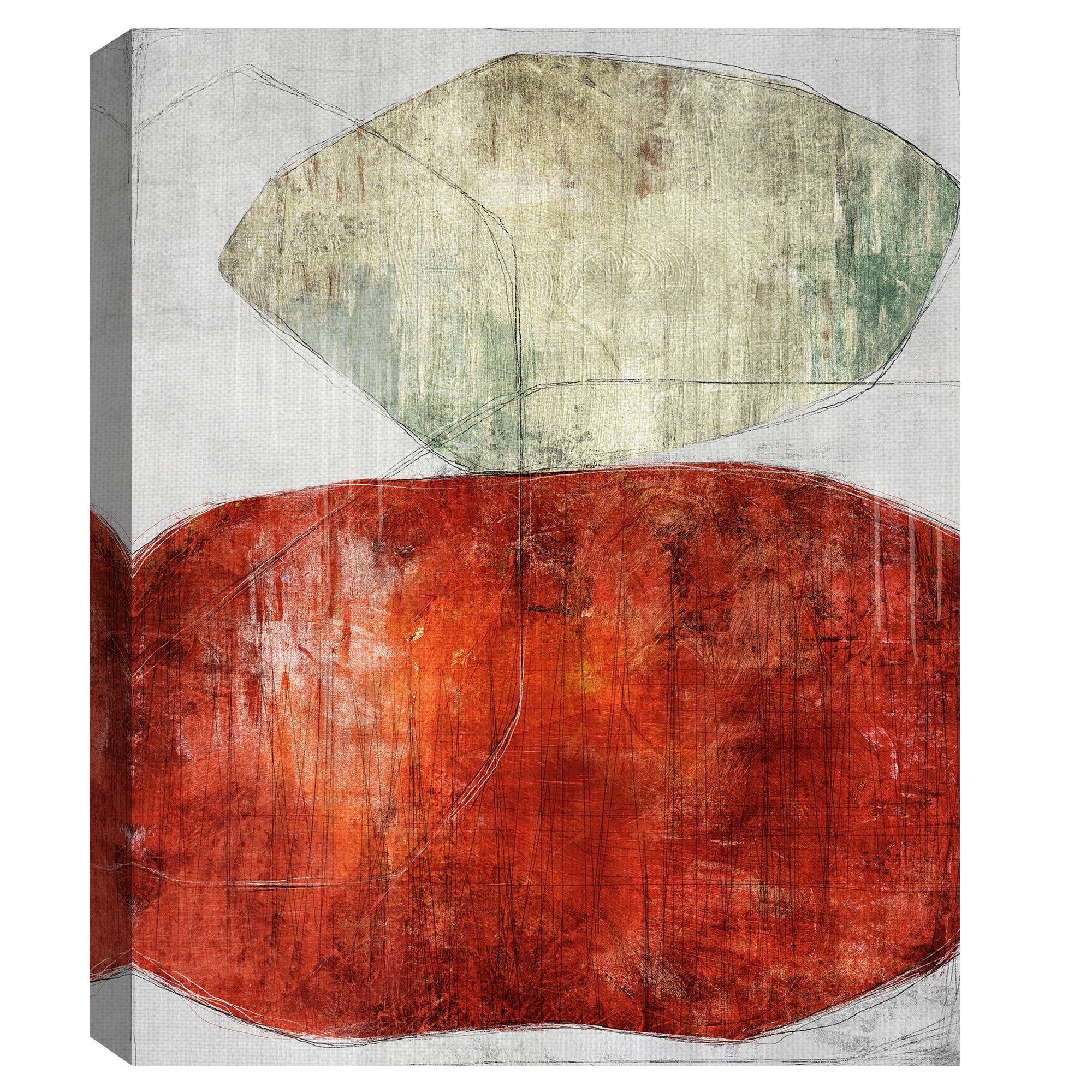 Masterpiece Art Gallery Strident Abstract Shapes By Belle Maison Canvas Art Print 22" x 28"