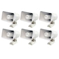 thumbnail image 1 of New Pyle 6" 50 Watt Indoor/Outdoor Waterproof Home PA Horn Speaker (6 Pack), 1 of 7