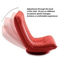 thumbnail image 4 of 360 Degree Swivel Folded Video Game Chair Floor Lazy Man Sofa Chair (Orange Red), 4 of 7