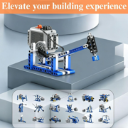Servo Motor Function Accessories, Set of 2 Remote Control Power Function Accessories, Servo Electric Motors Blocks, Compatible with Lego Building Block Models