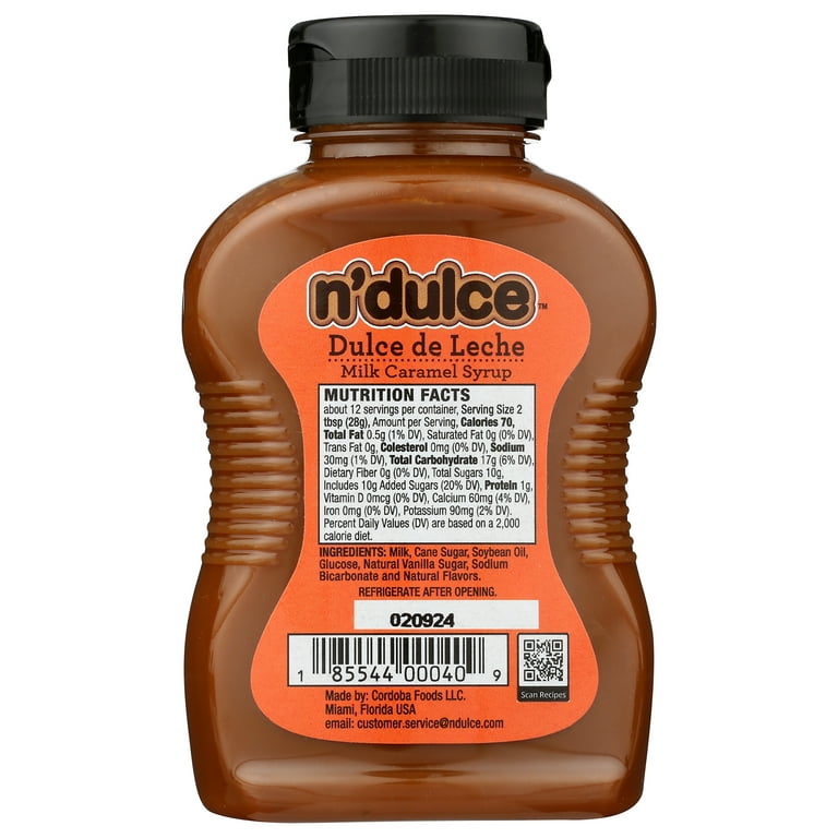 Pack of 6, Gaucho Ranch Dulce de Leche Milk Caramel Syrup, 12 oz
