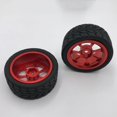 thumbnail image 4 of Rc Metal Tires Fits For Wltoys 144001 1:14 A949 Rc Car Replacement Red, 4 of 5