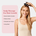 thumbnail image 2 of OKAKA Hair Scalp Massager Shampoo Brushes, 100% Food Grade Silicone, Stimulates Scalp, Promotes Hair Growth & Helps Reduce Dandruff, Wet/Dry Use( Black,Red), 2 of 7