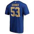 thumbnail image 3 of Men's Fanatics Jeff Skinner Royal Buffalo Sabres Authentic Stack Name & Number T-Shirt, 3 of 3
