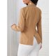 thumbnail image 2 of Saco Entallado de Mujer Elegante y Versátil Beige Mediana, 2 of 5