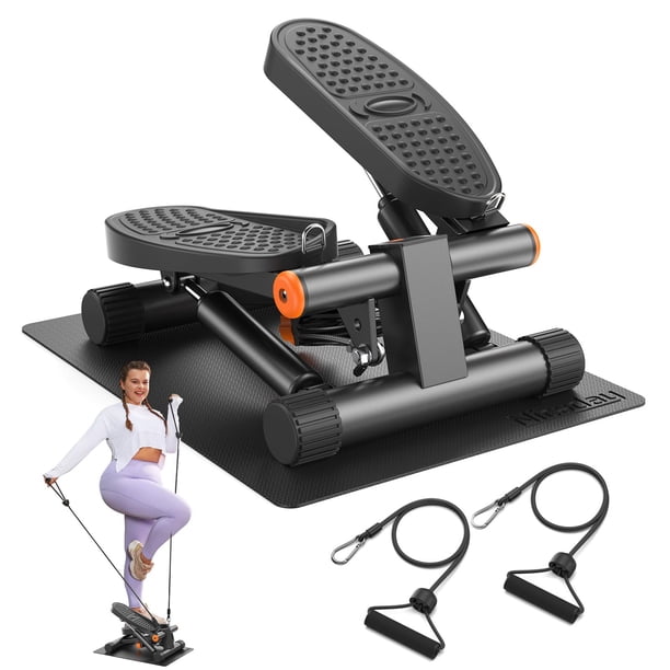 Mini stepper Niceday con bandas de resistencia, capacidad de carga de 136 kg