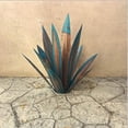 thumbnail image 2 of Mental Red Tequila Agaves Escultura Césped Adornos Metal Agave Plantas Figuras #yg, 2 of 2