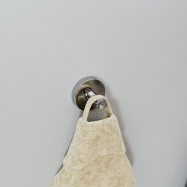 Croydex Pendle Flexi-Fix Screw or Glue Mounted Robe Hook in Chrome