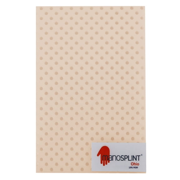 Manosplint Ohio S 1/8" x 18" x 24" 19% Perf Beige, 1 sheet