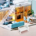 thumbnail image 3 of Doll House Mini Furniture Bedroom Crib Dolls Toys White, 3 of 8