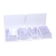 thumbnail image 3 of Caja Vacía de Flores en Forma de Letras para Regalos Personalizables Caja de Cartón Rellenable Creativa Y Versátil Empaque para Bodas Y Cumpleaños Ade Blanco, 3 of 8