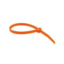 4", 18 lb. Orange Cable Ties - (pack of 100)