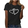 thumbnail image 6 of Valentines Shirts for Women: Cute Love Heart Shirt Valentine T Shirt Red Short Sleeve Casual Hearts Tops, 6 of 8