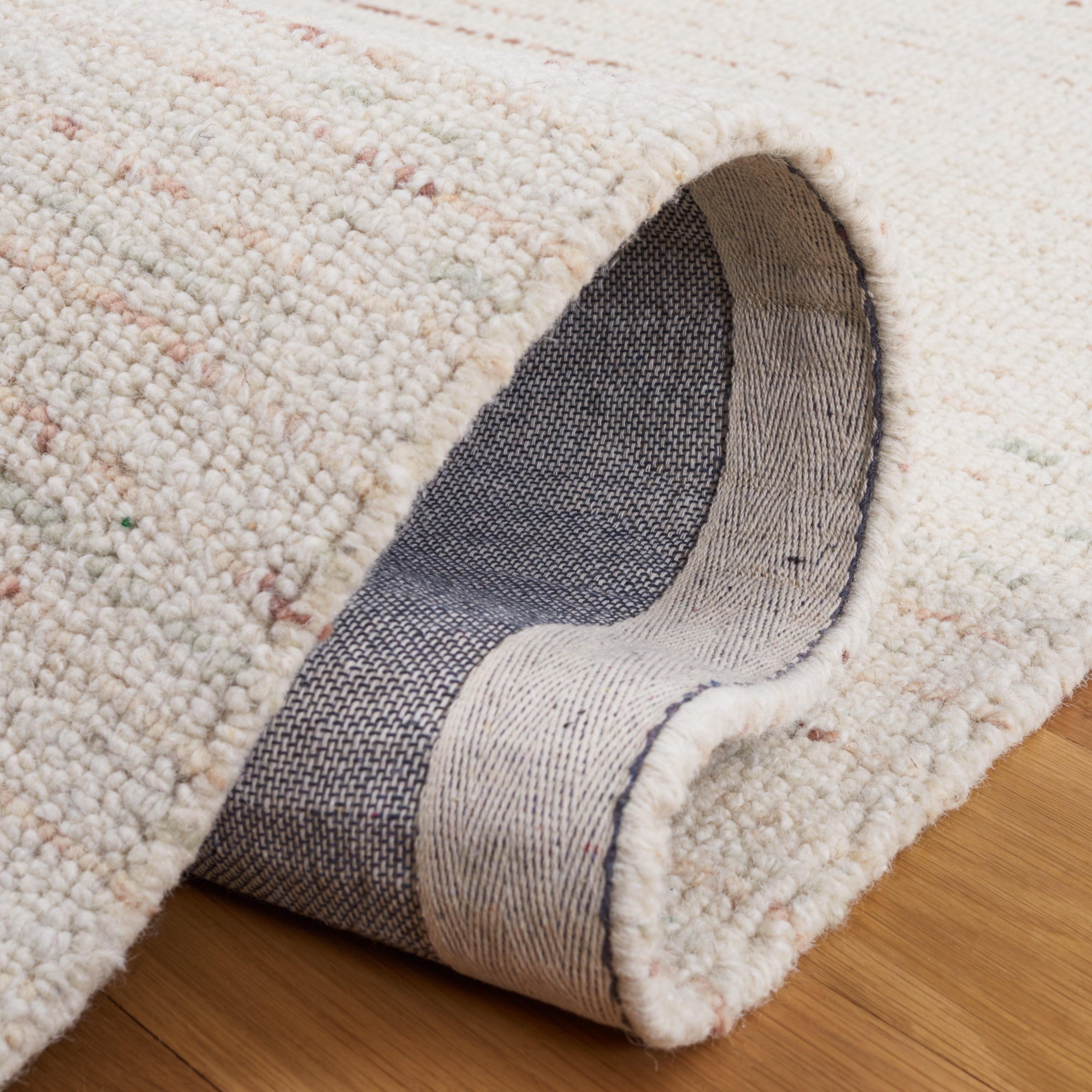 Safavieh Abstract Delia Distressed Wool Runner Rug, Ivory/Brown, 2'3" x 8'