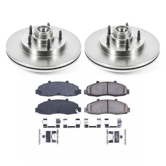 Ultimate Brakes Front Semi-Metallic Brake Pad and Rotor Kit with Hardware WM80552