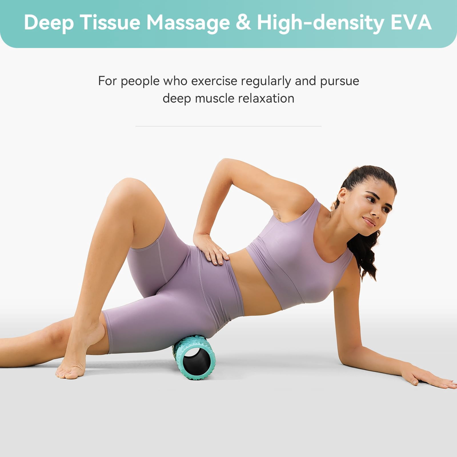 Subculture Pick Foam Roller - Medium Density Deep Tissue For Massage And Myofascial Wave Textured Release  & Stretching
