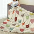 thumbnail image 6 of Honeii Heart Polka Dot Print Fleece Blanket - Throw Blanket for Bed, Sofa, Couch, Camping, and Travel , Microplush Ultra Soft Warm Blanket-40"x30", 6 of 7
