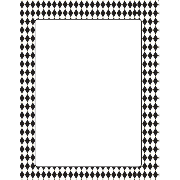 SHAPES ETC. Designer Paper - Harlequin with a chevron pattern (50 Sheet Package)