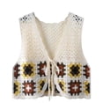 thumbnail image 2 of Fall Cameland Cardigan de Mode pour Femmes Haut Sans Manches Tricoté Fin et Ample, 2 of 3