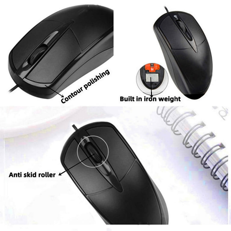 Wired Mouse, USB Wired Computer Mouse Mice, 1600DPI 3 Adjustable Levels 4-Button Ergonomic Mice, Home and Office Mouse for Laptop PC Desktop Notebook - Walmart.com Wired Mouse, USB Wired Computer Mouse Mice, 1600DPI 3 Adjustable Levels 4-Button Ergonomic Mice, Home and Office Mouse for Laptop PC Desktop Notebook - Walmart.com