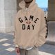 thumbnail image 1 of MHFRRA Sudadera con Capucha y Sudaderas para Hombre, Informal, con Estampado de Fútbol, Holgada, Cómoda y Cálida, para Otoño E Invierno, para Uso Diario Al Aire Libre Caqui, 1 of 3