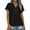 Black womens tops, variant on Short Sleeve Eyelet Henley Shirts for Women Summer Tops Trendy Casual Vacation Dressy Tunic Blouses Loose Fit Comfy Work Tops Red,S