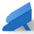 thumbnail image 4 of WestinTrends Riviera Modern HDPE Plastic Folding Patio Adirondack Ottoman, Pacific Blue, 4 of 9