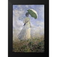 thumbnail image 2 of Monet, Claude 11x14 Black Modern Framed Museum Art Print Titled - Woman with a Parasol Turned to the Right, 2 of 5