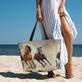 thumbnail image 6 of Honeii Horses free run on desert for Tote Bag with Adjustable Strap,Beach Bag, Waterproof Sandproof Beach Tote Bag, Large Capacity Foldable Beach Bags, 6 of 7
