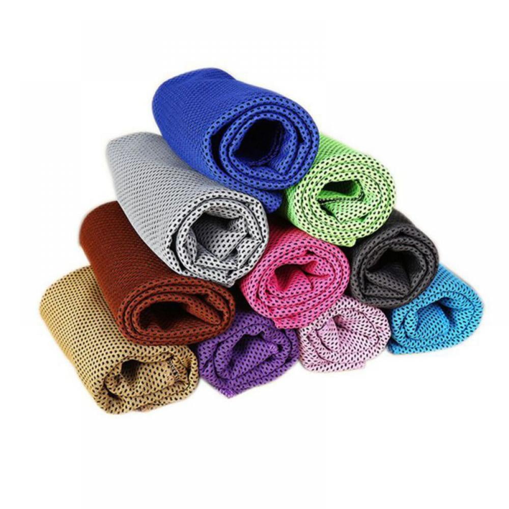 1-2Pcs Ice Cold Instant Cooling Towel Running Jogging Gym Chilly Pad Sports Yoga 
