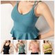 thumbnail image 1 of TFixol Mujer Sujetador Yoga Volantes Deportes Correr Entrenamiento Fitness Acolchado Peplum, 1 of 8