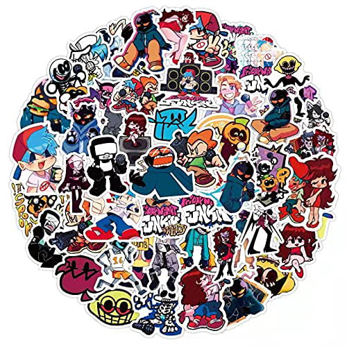Friday Night Funkin Stickers 100pcs Game Stickers Vinyl Waterproof Stickers for Water Bottle Laptop Phone Scrapbook Graffiti Decals