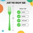 thumbnail image 4 of Exquisite Disposable Forks - 150 Green Plastic Forks - Party Supplies, 4 of 9