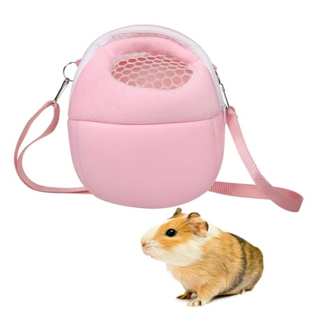PUMYPOREITY Hamster Carrier Bag  Hands Free Pet Bag  Pet Travel Tote Bag with Adjustable Strap  Carriers for Small Animals  Guinea Pig  Rat  Birds