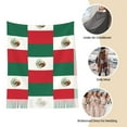 thumbnail image 5 of Women Mexican Flag Scarfs Large Warm Soft Shawls Wraps, 5 of 6